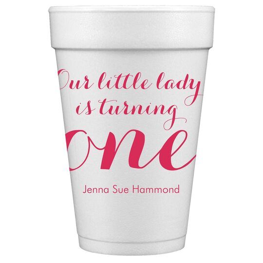 Our Little Lady Styrofoam Cups